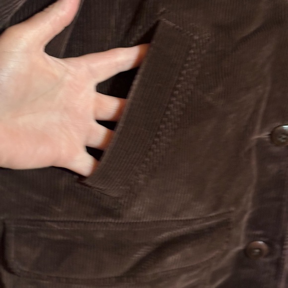 L.L. Bean Chocolate Corduroy Utility Jacket - Picture 2 of 11